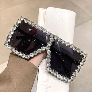 Black Oversized Silver Boarded Sunglasses